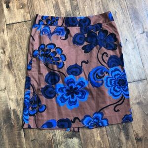 Floral pencil skirt
